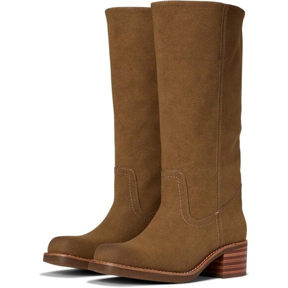 Women's Cognac Miranda Tall Leather Boots - Elegant Comfortable and Trendy